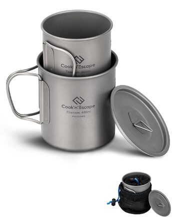 Набор чашек для кемпинга 300 и 450 мл COOK'N'ESCAPE