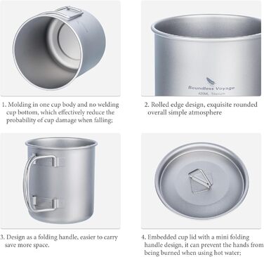 Кружка для кемпинга 420 мл Boundless Voyage