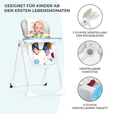 Детский стульчик для кормления с первых месяцев жизни YUMMY kk Kinderkraft