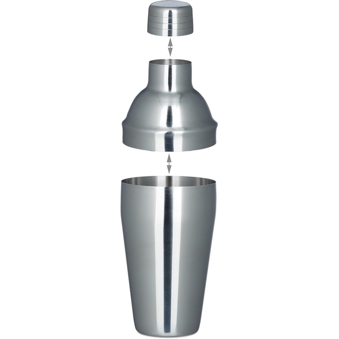 Набір бармена 6 предметів з нержавіючої сталі Relaxdays