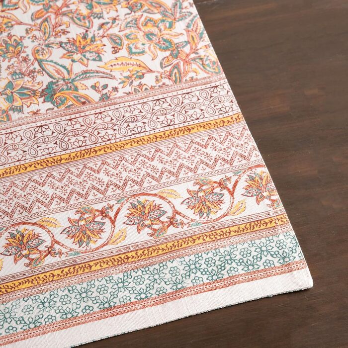 Бавовняні килимки для серветок, набір з 4 шт. , декоративні килимки для серветок, пасхальні килимки, що миються, для свят, вечерь, весни, літа (33 см x 48 см) (14 - Nila), 39Hermine 100