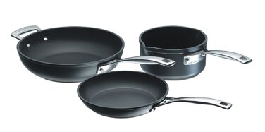 Набір кухонного посуду професійний 3 предмета, чорний Le Creuset