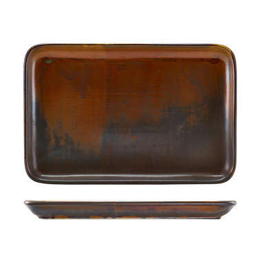 Страва прямокутна 30х20 см, Terra Porcelain Rustic Copper, GenWare