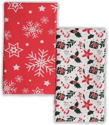 Набор из 2 рождественских кухонных полотенец 70 x 50 см Homy Textiles