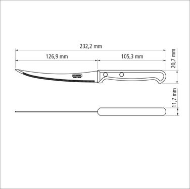 Нож для томатов TRAMONTINA ULTRACORTE, 127 мм (6488975)