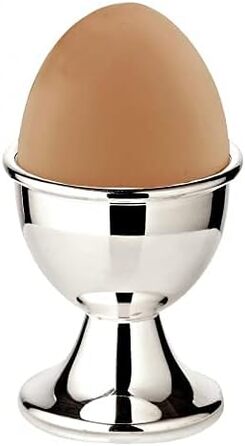 Підставки для яєць EDZARD Classo (висота 5 см), сильно посріблені, класична форма, срібні підставки для яєць на сніданок, пасхальні, для сніданку (2 шт.) (4 шт.)