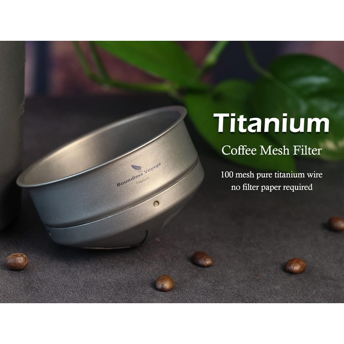 Титановий кавовий сітчастий фільтр, титан 1 шт. Boundless Voyage