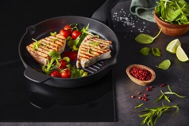 Tefal Сковорода гриль Unlimited, 26см, алюминий, черный