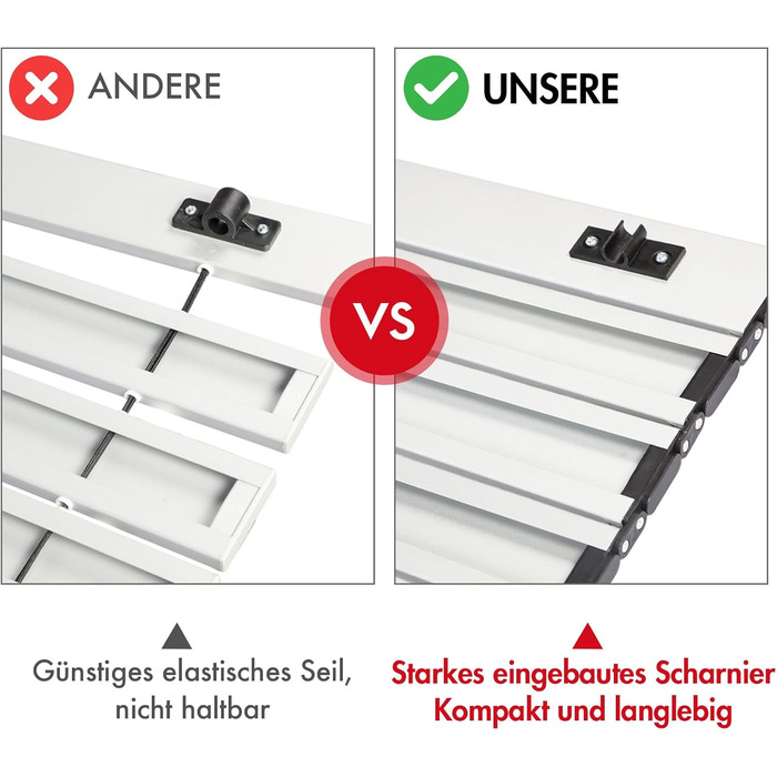 Складной кемпинговый стол белый Portal