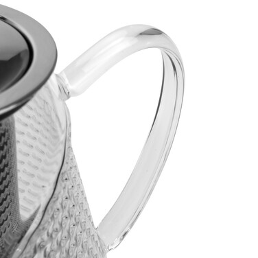 Чайник для заварювання Fissman 600 мл зі сталевим фільтром жаростійке скло (9172)