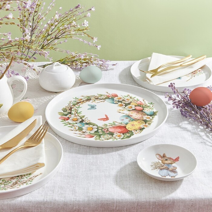 Тарілка Fissman 25 см EASTER порцеляна (13688)