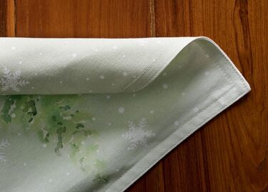 Бавовняні килимки, набір з 4 шт. , декоративні килимки, пасхальні килимки, що миються, для свят, вечерь, весни, літа (33 см x 48 см) (22 - Зимові ранки), 39Hermine, 100