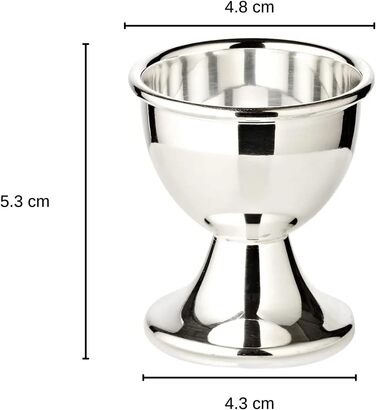 Набір з 2 посріблених підставок для яєць 5 см Classo EDZARD