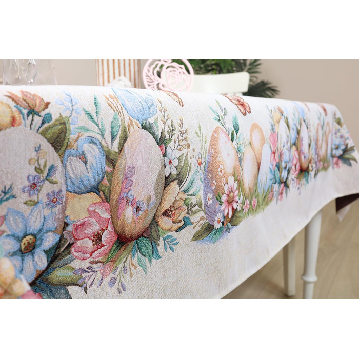 Скатертина 140 х 240 см "Пасхальні яйця" textile idea