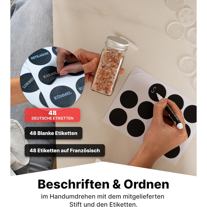 Підставка для спецій трирівнева з 24 баночками, хромована Deco haus