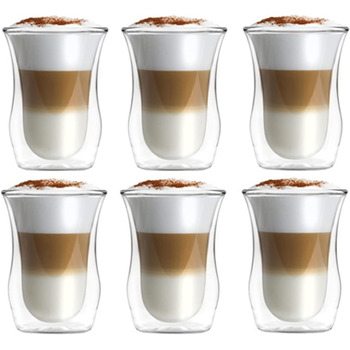 Набір із 6 склянок для кави 300 мл Konsimo
