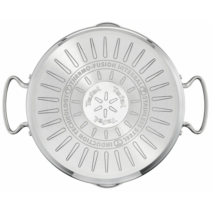 Tefal Каструля DUETTO+, 5л, з кришкою, нержавюча сталь, скло