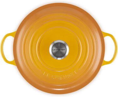 Чавунна каструля Le Creuset Signature La Marmite, 26 см, 4,1 л, колір Nektar (підходить для всіх типів плит, включаючи індукційні)