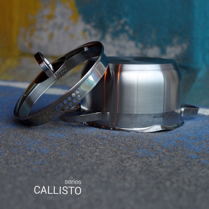 Каструля зі скляною кришкою Fissman CALLISTO 24x11,5 см на 5 л (5208)