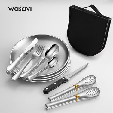 Набор туристических столовых приборов Wasavi