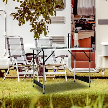 Кемпинговый стол с регулируемой высотой 100 x 60 см Spetebo