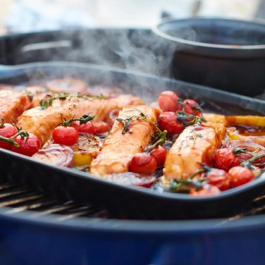 Блюдо для грилю 42,5х27,5 см, чорний 717547 BBQ Emile Henry