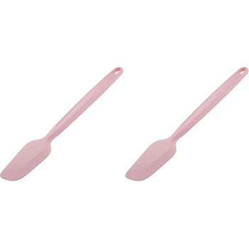 Силиконовая лопатка-скребок для теста 28 см, набор 2 предмета, пастельно-розовые Pamela Reif Fackelmann