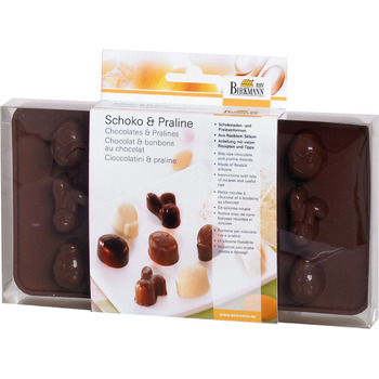 Форма для приготовления шоколадных конфет в пасхальном стиле, 15 x 21 x 2,5 см, коричневая, RBV Birkmann