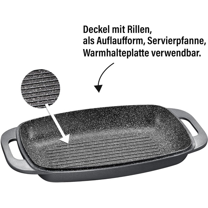 Жаровня с крышкой 43 х 26 см 8,4 л STONELINE