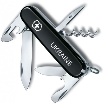 Нож Victorinox Spartan Ukraine 91мм/12funk/черный/Украина белый.