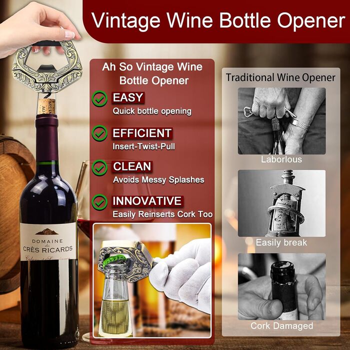 Відкривачка для вина 3-в-1 бронзова LUCYLANKER