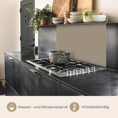 Кухонний фартух 60x250 см, самоклеючий фартух, кухонний фартух, кухонний фасад, самоклеючі кухонні фартухи - Осінь (кольори - Бежевий, 80 x 100 см)