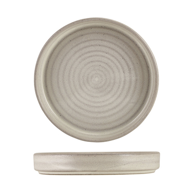 Тарілка з бортом, 18*2,6 см, презентаційна, Terra Stoneware Antigo Cinza, GenWare