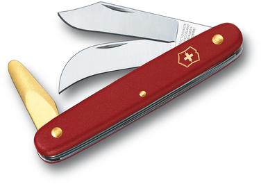 Ніж Victorinox садовий Budding-Pruning 3 100мм/3функ/черв.мат (блістер)