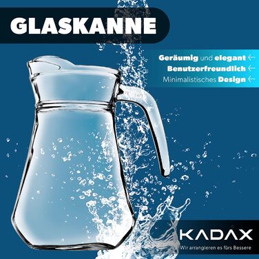 Скляний глечик 1,4 л KADAX