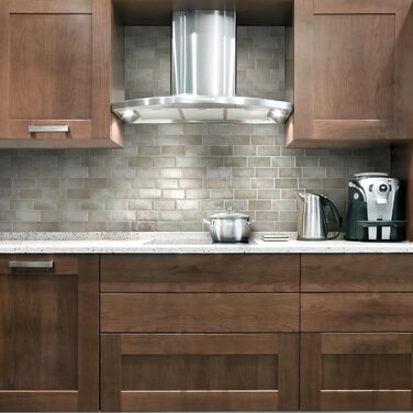 Наклейки для плитки, що самоклеяться - упаковка з 5 аркушів 29,36 см x 21,29 см - 3D самоклеючі ПВХ наклейки для плитки та фартуха для кухні, ванної кімнати та стін, кольорова та водонепроникна плитка (бежевий колір)