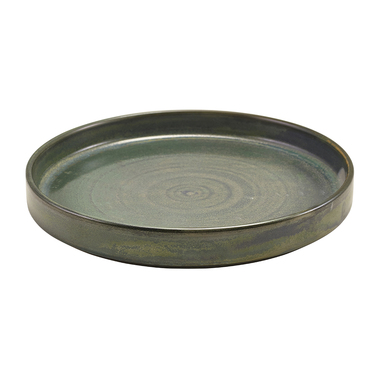 Презентаційна тарілка з бортиком 20.5*h 2.9 см, зелена, Terra Porcelain Aqua Green, GenWare