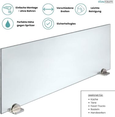 Защита экрана от брызг для варочной поверхности stauraum