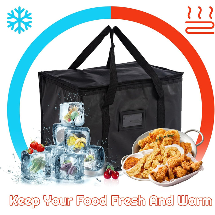 Ізотермічна ланч-сумка 16 л чорна SUOXU