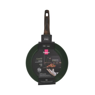 Сковорода для жарки Fissman 22x5,2 см CUISINE литой алюминий с антипригарным покрытием (14596)