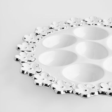 Керамічний піднос для яєць 23 см home&you