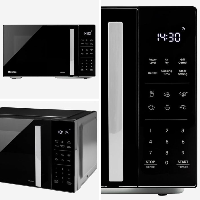 Микроволновая печь 23 л, 900 Вт черный H23MOBS5HC Hisense