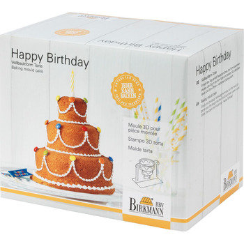 Форма для випічки, 10,5 x 20 x 17 см, Happy Birthday RBV Birkmann