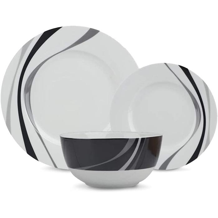 Набір посуду Kitchen-Profi Basics, 18 предметів, для 6 осіб (Swirl)