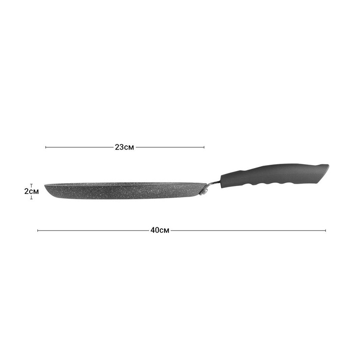 Сковорідка для млинців Fissman GREY STONE 23x2 см (4976)