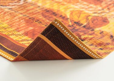 Бавовняні килимки для серветок, набір з 4 шт. , декоративні килимки для серветок, пасхальні килимки, що миються, для свят, вечерь, весни, літа (33 см x 48 см) (11 - тартан на День подяки), 39Hermine 100