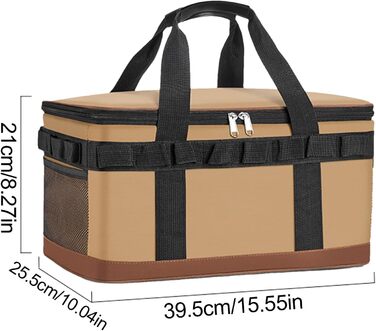 Ізольована сумка-холодильник герметична сумка для перенесення льоду, велика місткість, термоконтейнер для риболовлі, автомобіля, роботи, подорожі, пікніка, пляжу, басейну, гольфу, вантажівки, багаторазовий холодильник кольору хакі