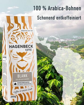 Кава - Кав&39ярня - Смажена кава - Мелені кавові зерна - 250 г - 100 арабіка - Ароматна - Традиційна кавова суміш (Без кофеїну, 250 г (10 шт.))