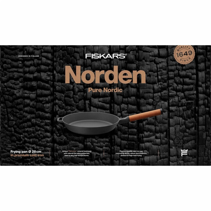 Сковорода чугунная Fiskars Norden 28 см (1026571)