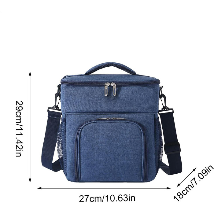 Термосумка 14 л темно-синяя Generisch